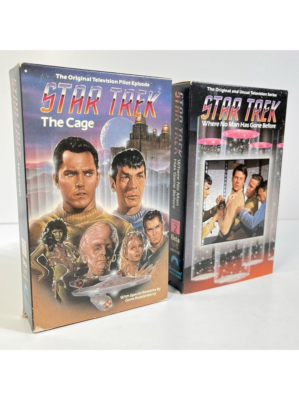 1966 Star Trek Episode 1-2 / The Cage ( Original TV Pilot Episode ) Betamax USA